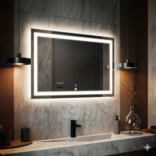 Lustro LED na wymiar Lunara