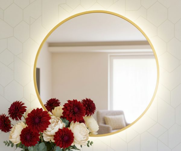 lustro led zlota rama 2