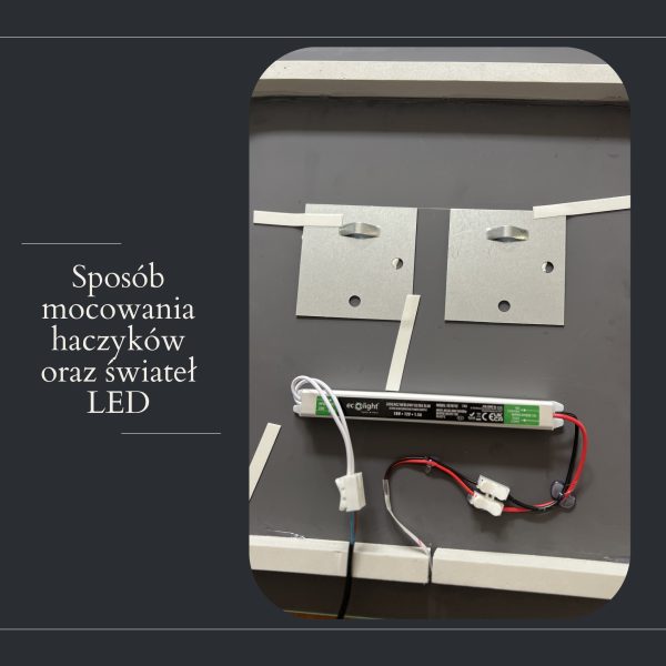 lustro led zlota rama 1