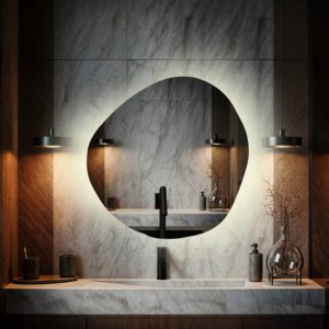 Lustro nieregularne LED Kleopatra na wymiar