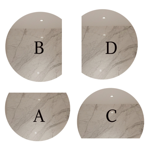 Lustro półokrągłe ścięty bok klasyczne - Mirage