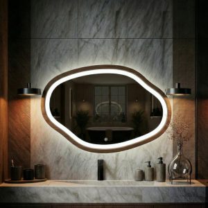 Lustro nieregularne LED Lunara Artemida na wymiar