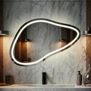 Lustro nieregularne LED Lunara Hermes na wymiar