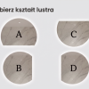 Półowalne lustro LED na wymiar Atena