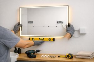 Jak zamontować lustro LED na ścianie