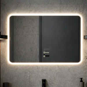 lustro prostokątne z zaokrąglonymi rogami Aurelia