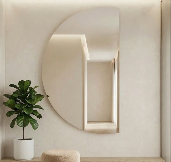 lustro półokrągłe
