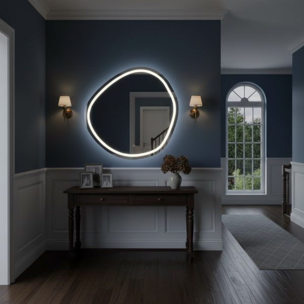 Lustro nieregularne LED Lunara Kleopatra na wymiar